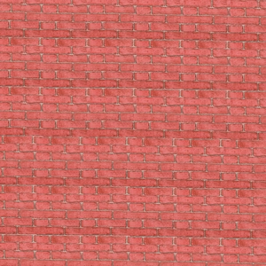 Macro detail of red brick wall textured wallpaper with realistic grey grout and weathered finish