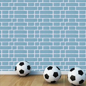 Blue Brick Pattern PVC Wallpaper Self Adhesive Wall Sticker For Living Room Bedroom TV Background Home Decor Renovation
