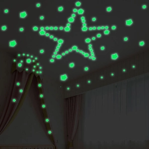 Luminous glow in the dark star wall stickers for children bedroom ceiling decor