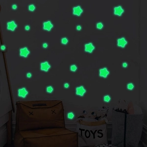 Luminous glow in the dark star stickers set for kids bedroom wall ceiling decoration