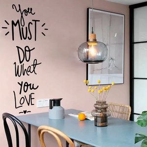 You Must Do What You Love Motivational Quote Wall Stickers PVC Nordic Letter Decals For Living Room Office Home Decor