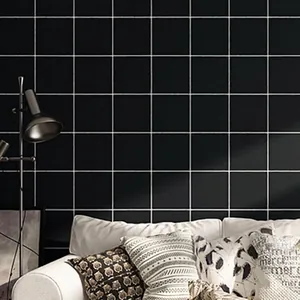 Black White Grid Self-Adhesive Wallpaper PVC Waterproof Wall Sticker For Furniture Renovation Modern Minimalist Home Decor