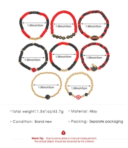Detailed set of 8 layered friendship bracelets featuring Game Day theme and rugby charms