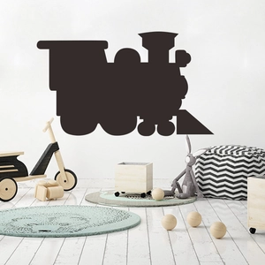 Decorative steam train blackboard wall sticker for kids nursery and playroom decor