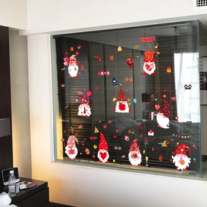 Ostern und Valentinstag Gnome statische Fensteraufkleber für festliche Glasdekorationen