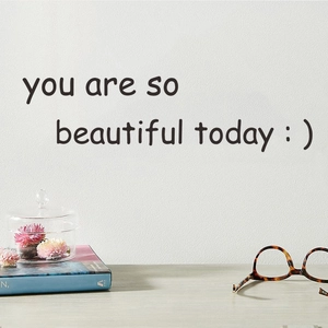 You are so beautiful today black vinyl wall sticker for bedroom home wall decor