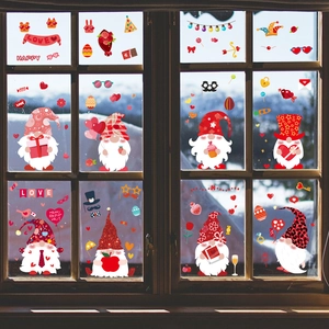 Festliche Fensterbilder mit Oster- und Valentinstagsgnomen für Glasflächen und Deko