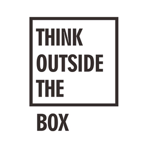 Minimalist Think Outside The Box wall sticker for home and office wall decoration