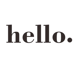 Minimalist black HELLO letter wall sticker for modern home entryway decoration