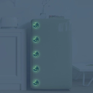 30cm glow in the dark green earth wall stickers for kids room decor fluorescent wall decals