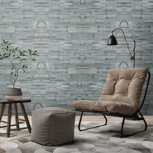 3D grey stone texture self-adhesive wallpaper for modern living room wall decor