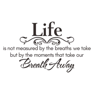 Inspirational Life quotes wall sticker for bedroom and living room decor