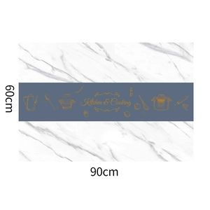 Detail view of 90x60cm marble pattern self-adhesive kitchen backsplash wall sticker