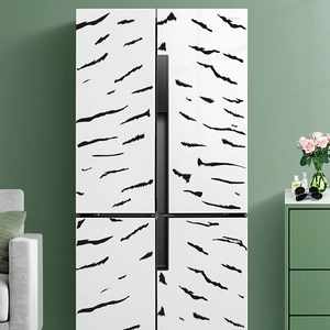Adesivo murale autoadesivo con motivo zebra nero per decorazioni moderne della camera da letto