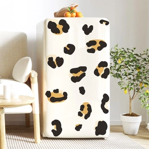 Cartoon Leopard Print Wall Stickers PVC Self-Adhesive Animal Pattern Decals For Kids Room Bedroom Home Decor DIY Wall Art