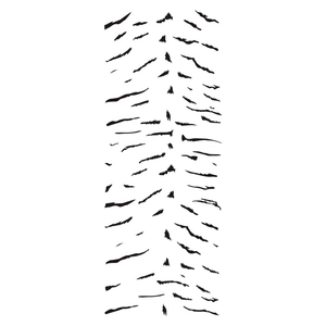 Adesivo murale con motivo zebra nero e bianco per decorazione camera da letto e corridoio
