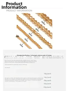 Size chart for faceted crystal abacus beads showing dimensions from 3mm up to 10mm