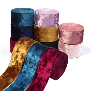 Single Sided Flocking Ribbon For DIY Clothing Accessories Hair Bow Making Handmade Materials Party Decoration Velvet Ribbon