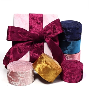 Premium multi-color velvet ribbons for DIY crafts and elegant gift wrapping decoration