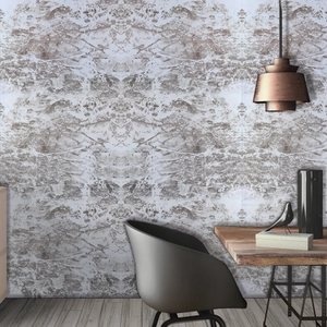 Self-adhesive stone texture wallpaper for home decor in grey and white marble pattern