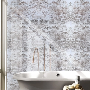 Self-adhesive faux stone texture wallpaper for modern bathroom accent wall decor
