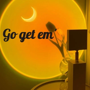 Lampada proiettore tramonto creativa con motivo luna e luce gialla calda per la casa