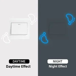 Glow-in-the-dark light switch sticker with heart and dot decals for home wall decoration