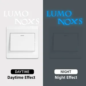Adesivo per interruttore luminoso con effetto giorno e notte fluorescente
