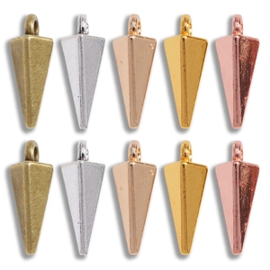 Ciondoli a Cono Geometrico in Lega di Zinco Vintage Accessori per Gioielli Fai da Te Ciondoli a Punta Retro per Collane Bracciali Donna