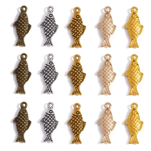 Vintage Zinc Alloy Koi Fish Charms DIY Jewelry Pendants Electroplated Detailed Fish Scale Design For Necklace Bracelet Making