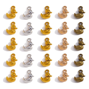 Retro Zinc Alloy 3D Duck Pendant Animal Shape DIY Jewelry Accessories For Necklace Bracelet Earrings Making Decorative Charms