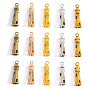 Vintage Zinc Alloy Lighthouse Charms For DIY Jewelry Making Pendants Necklace Bracelet Antique Silver Bronze Gold Tower