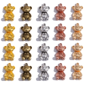Retro Teddybär Legierung Anhänger Für DIY Schmuckherstellung Süße Bär Anhänger Mit Fliege Für Halskette Armband Handgefertigt