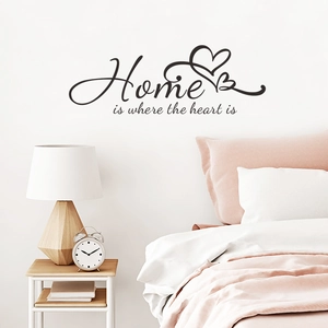 Home is where the heart is decorative wall sticker for bedroom and living room decor