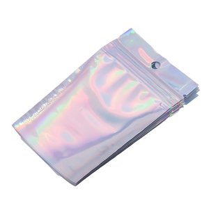 Bolsas de embalaje láser holográficas con cierre hermético para joyas y accesorios