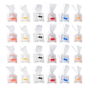 Creative Simulation Goldfish Water Bag Resin Pendants For DIY Earrings Jewelry Making Handmade Fun Animal Drip Glue Charms Accessories