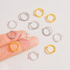 Accessoires de bijoux en alliage anneaux pour bracelets colliers en or argent et noir