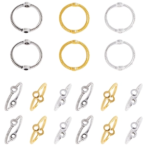 Cadres de perles dentelle en or, argent et platine pour la création de bijoux DIY