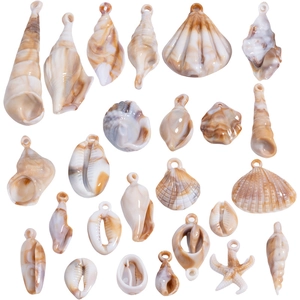 Ciondoli in Acrilico a Forma di Conchiglia Stella Marina Perline in Resina per Creazione Gioielli DIY Accessori Stile Oceano