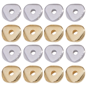 Electroplated Triangle Plastic CCB Spacer Beads Irregular Metallic Loose Beads For DIY Bracelet Necklace Jewelry Making Findings