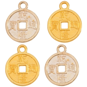 Ciondoli retrò in lega di zinco oro e argento per la creazione di gioielli DIY