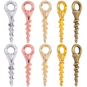 Pitons à Vis en Alliage Fournitures pour Création de Bijoux DIY Petits Crochets Connecteurs pour Accessoires en Résine Argile Künstliche Perles