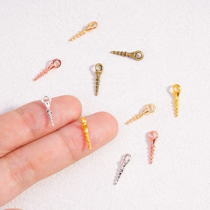 Mini vis à œillet en or, argent et bronze pour la création de bijoux DIY et artisanat