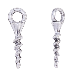 Vis à œil en alliage argenté pour la création de bijoux DIY et pendentifs artisanaux
