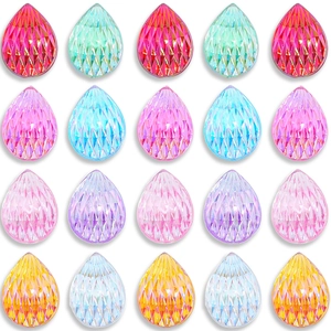 Waterdruppel Gefacetteerde Acryl Strasssteentjes Platte Achterkant Kralen Voor DIY Sieraden Maken Nagelkunst Kleding 13x18mm