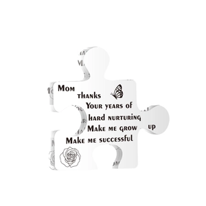 Acrylic puzzle block Mother's Day gift ornament with flowers and butterfly patterns