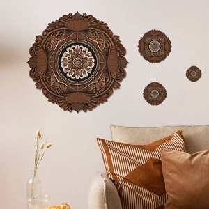 Creative Mandala PVC Wall Stickers Ethnic Bohemian Style Self Adhesive Wall Decor Living Room Bedroom Background Art