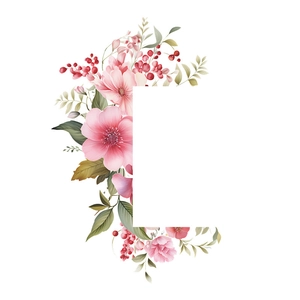 Detail of floral switch sticker with hand-painted pink flowers and green leaves pattern