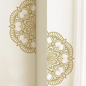 Goldene Mandala Wandaufkleber mit geometrischem Muster für das Wohnzimmer Dekor