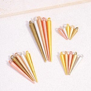 Gothic style cone metal charms in four colors for DIY jewelry necklaces and bracelets